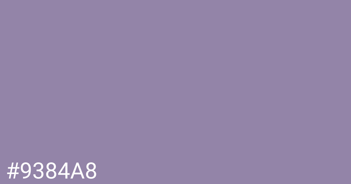 Hex color #9384a8 graphic