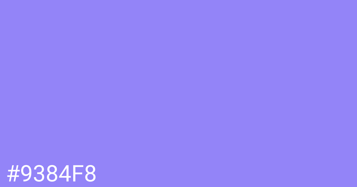 Hex color #9384f8 graphic