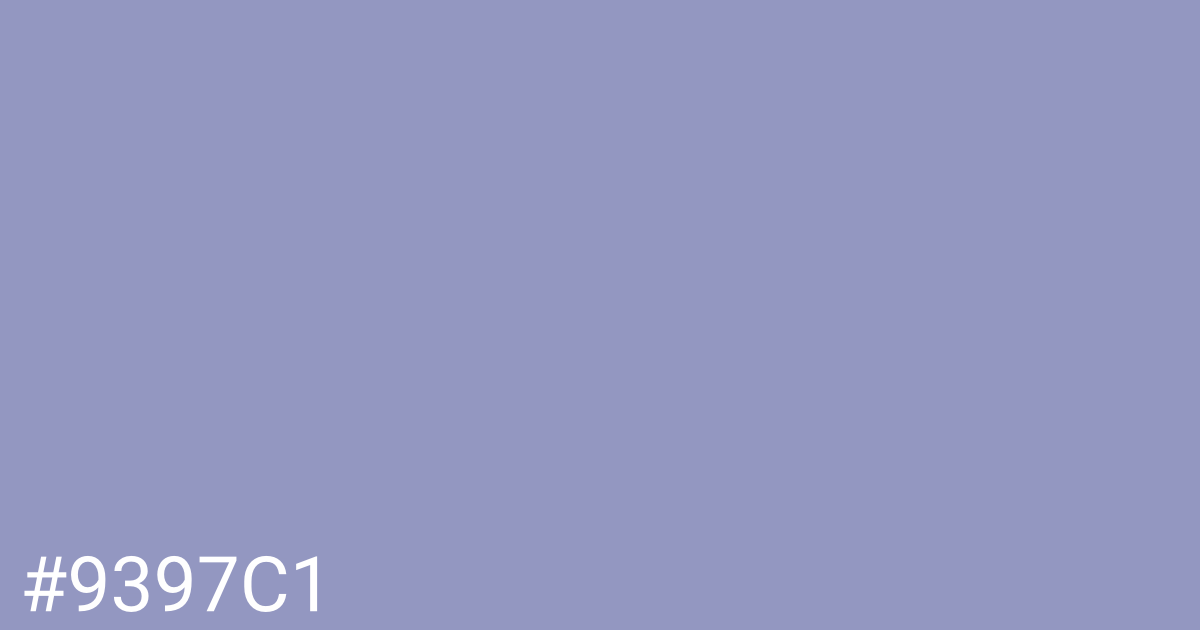 Hex color #9397c1 graphic