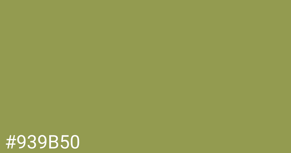 Hex color #939b50 graphic