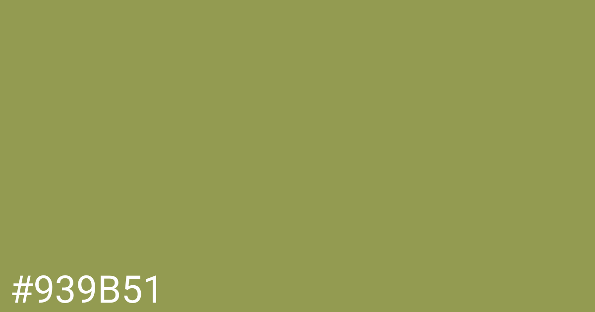 Hex color #939b51 graphic