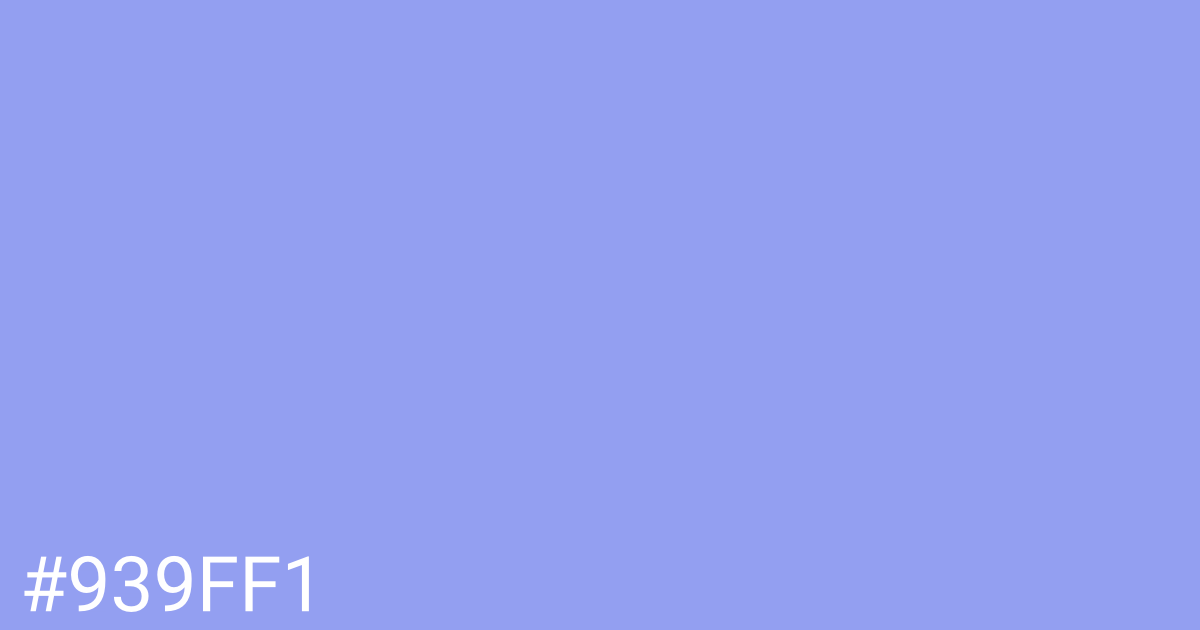 Hex color #939ff1 graphic