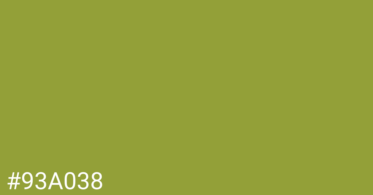 Hex color #93a038 graphic