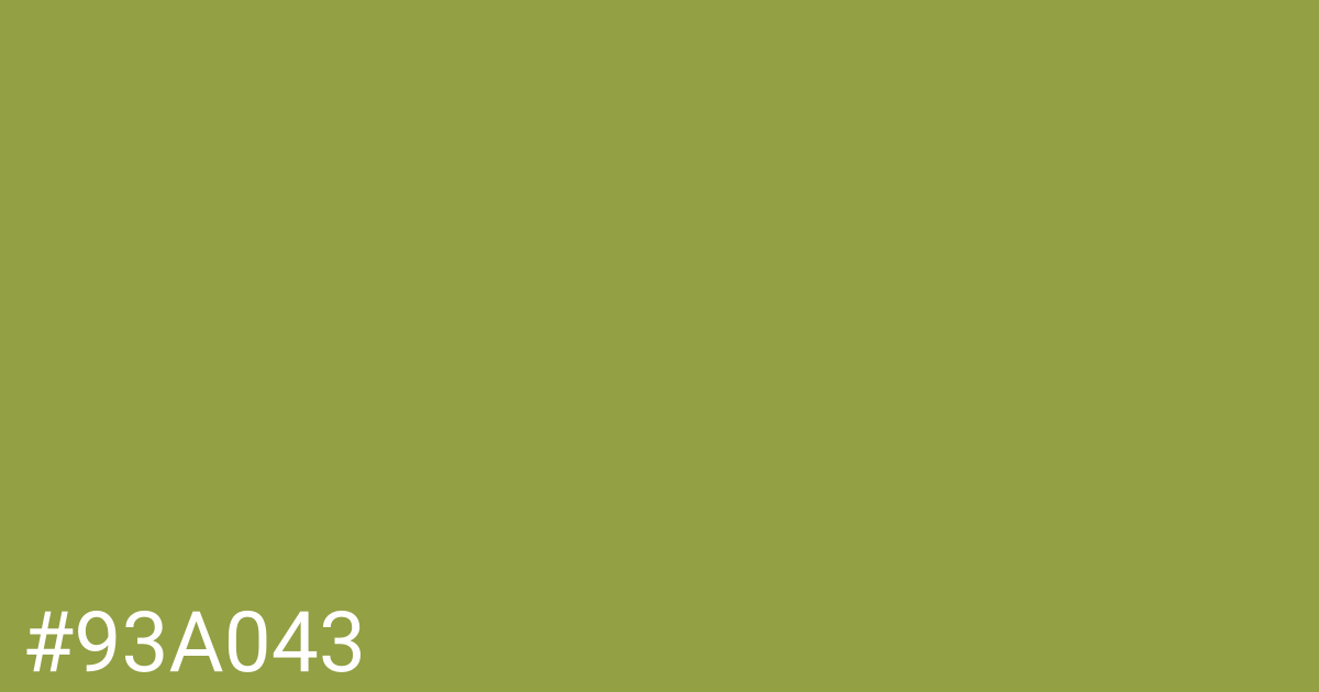 Hex color #93a043 graphic