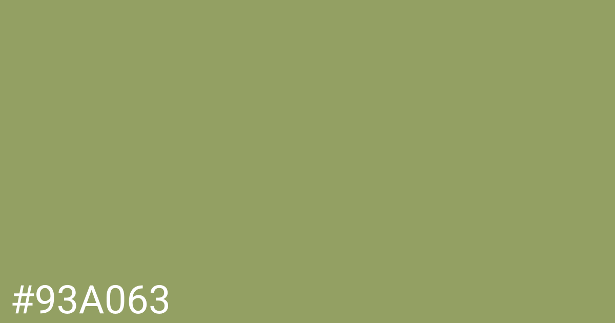 Hex color #93a063 graphic