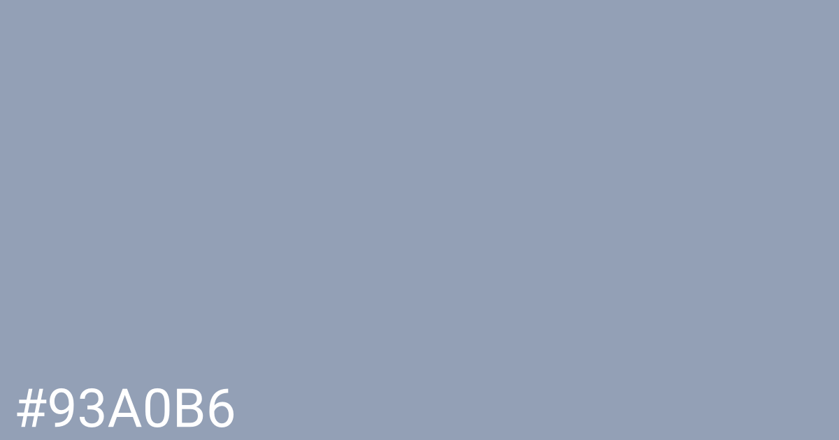 Hex color #93a0b6 graphic
