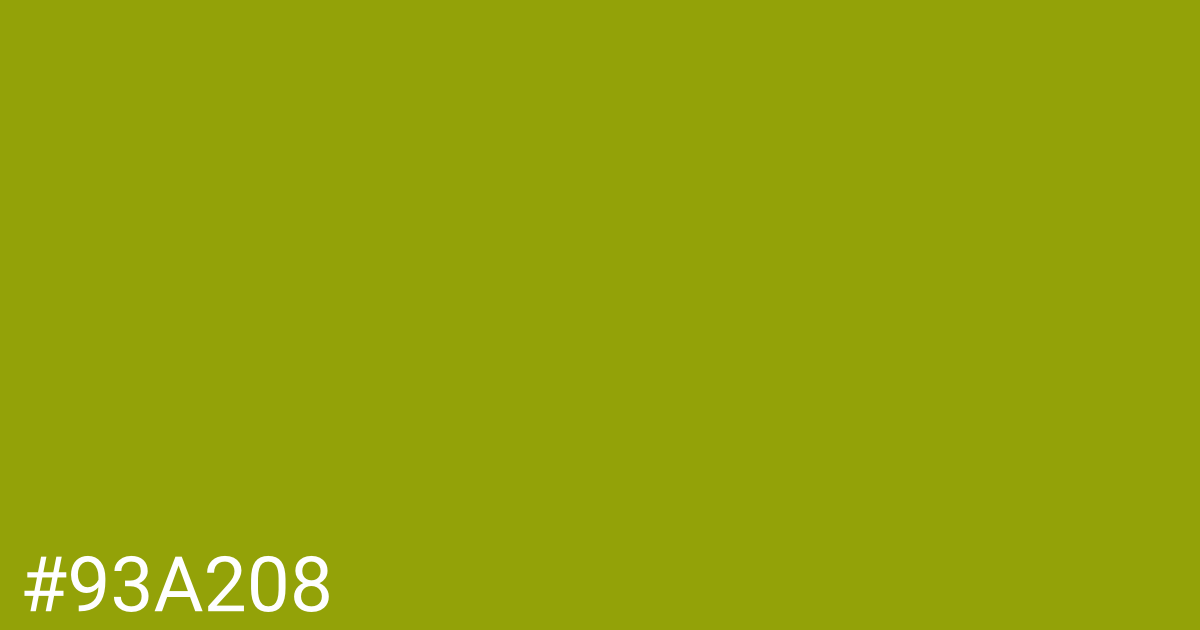 Hex color #93a208 graphic
