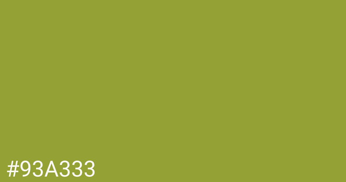 Hex color #93a333 graphic