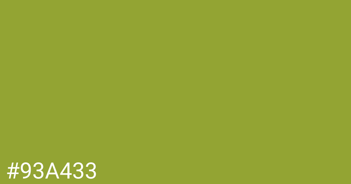 Hex color #93a433 graphic