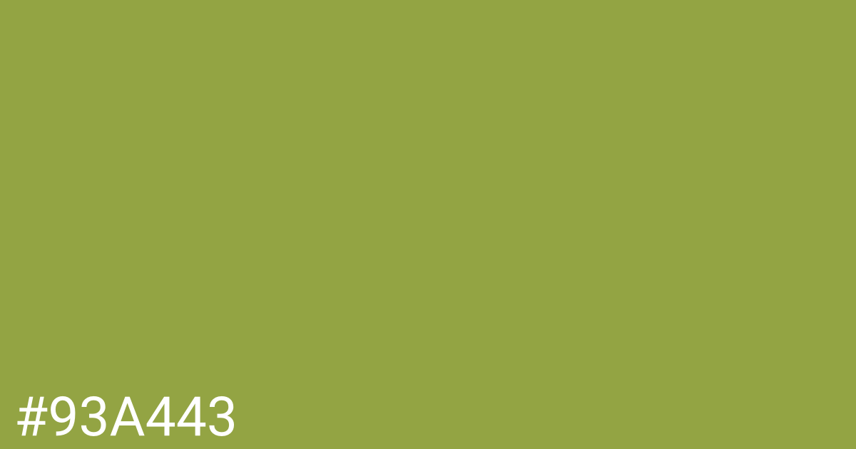 Hex color #93a443 graphic