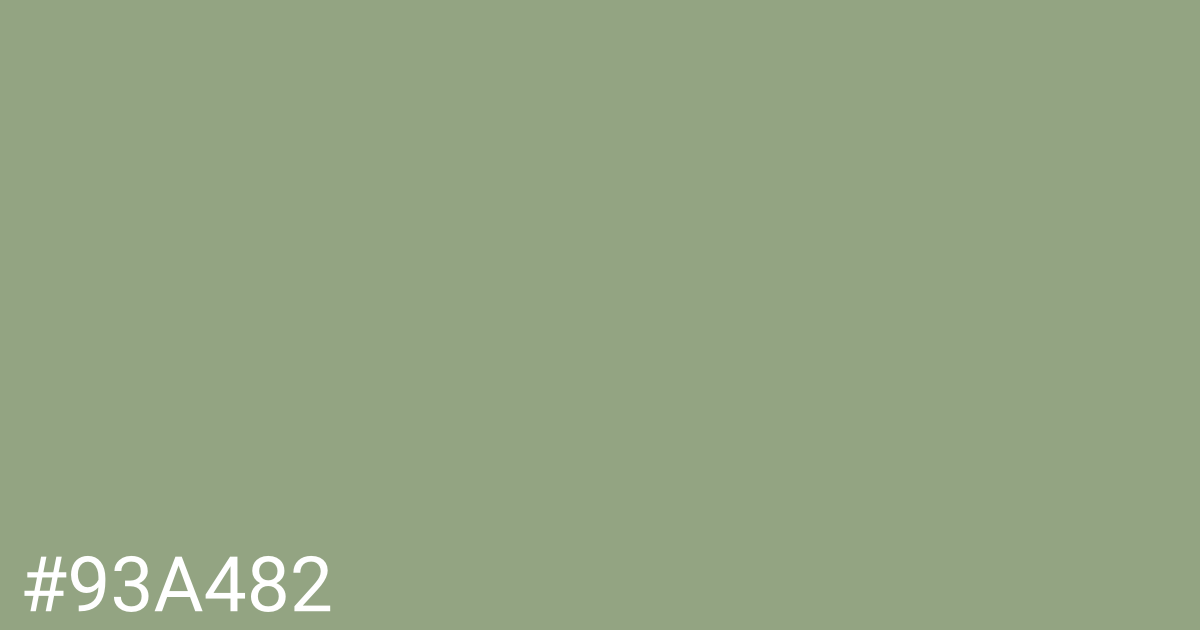 Hex color #93a482 graphic