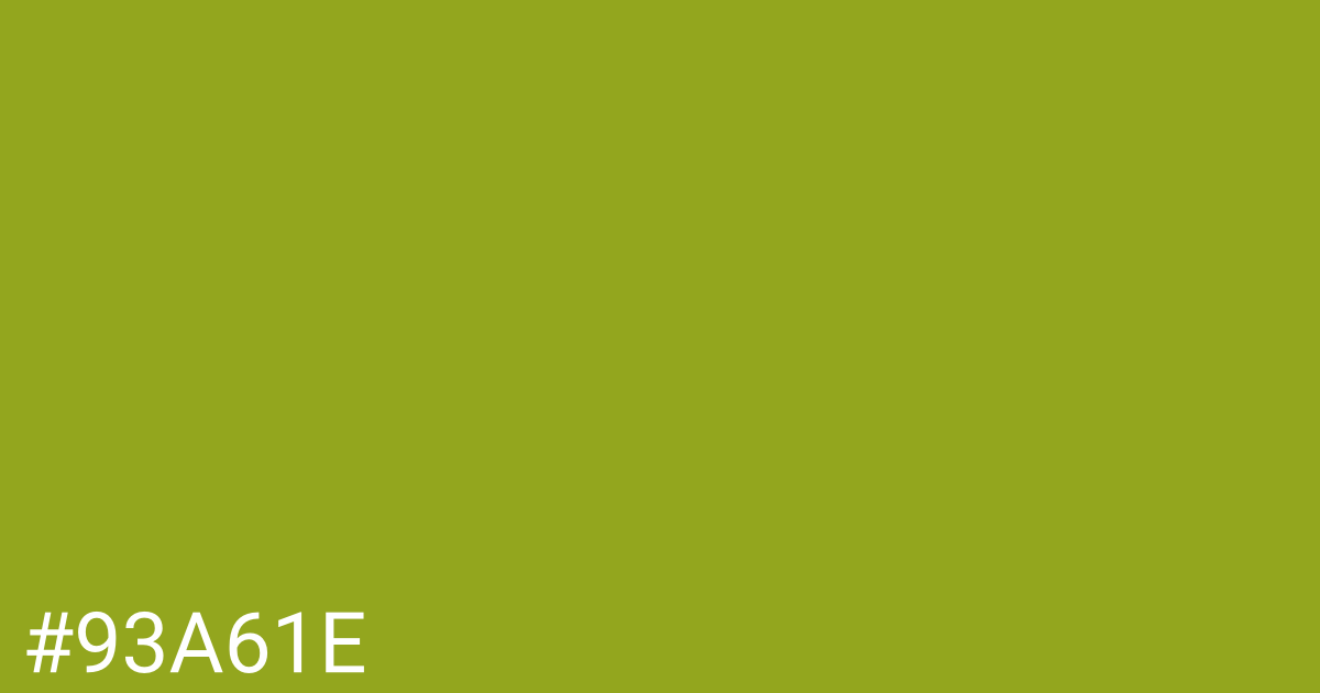Hex color #93a61e graphic