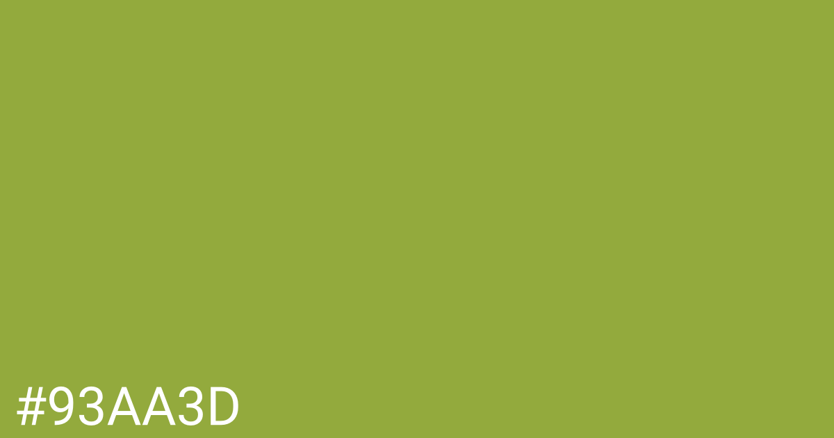 Hex color #93aa3d graphic