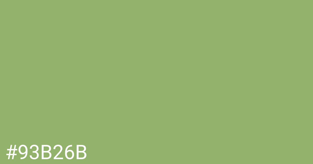 Hex color #93b26b graphic