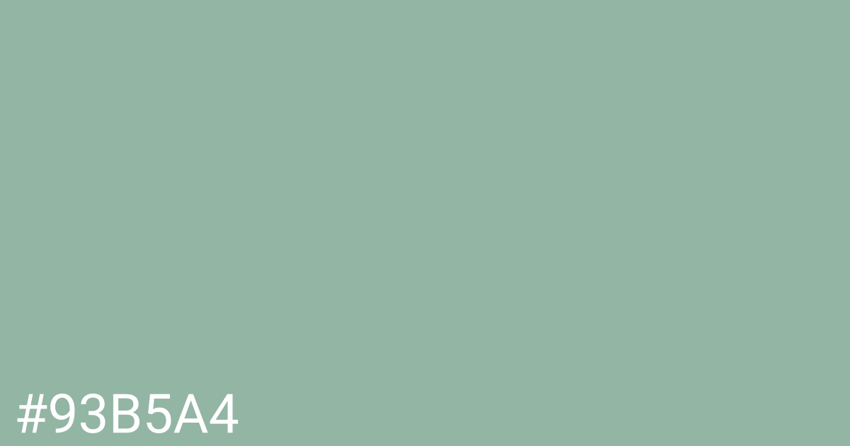 Hex color #93b5a4 graphic