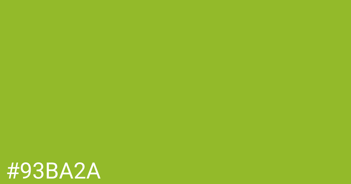 Hex color #93ba2a graphic