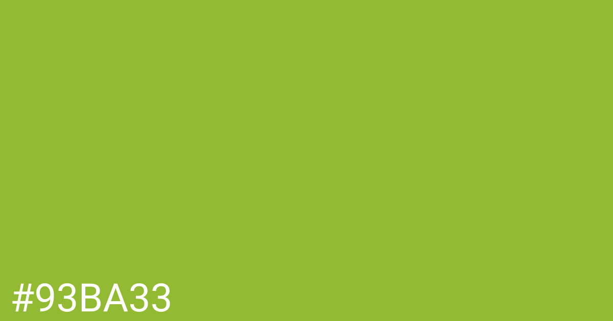 Hex color #93ba33 graphic