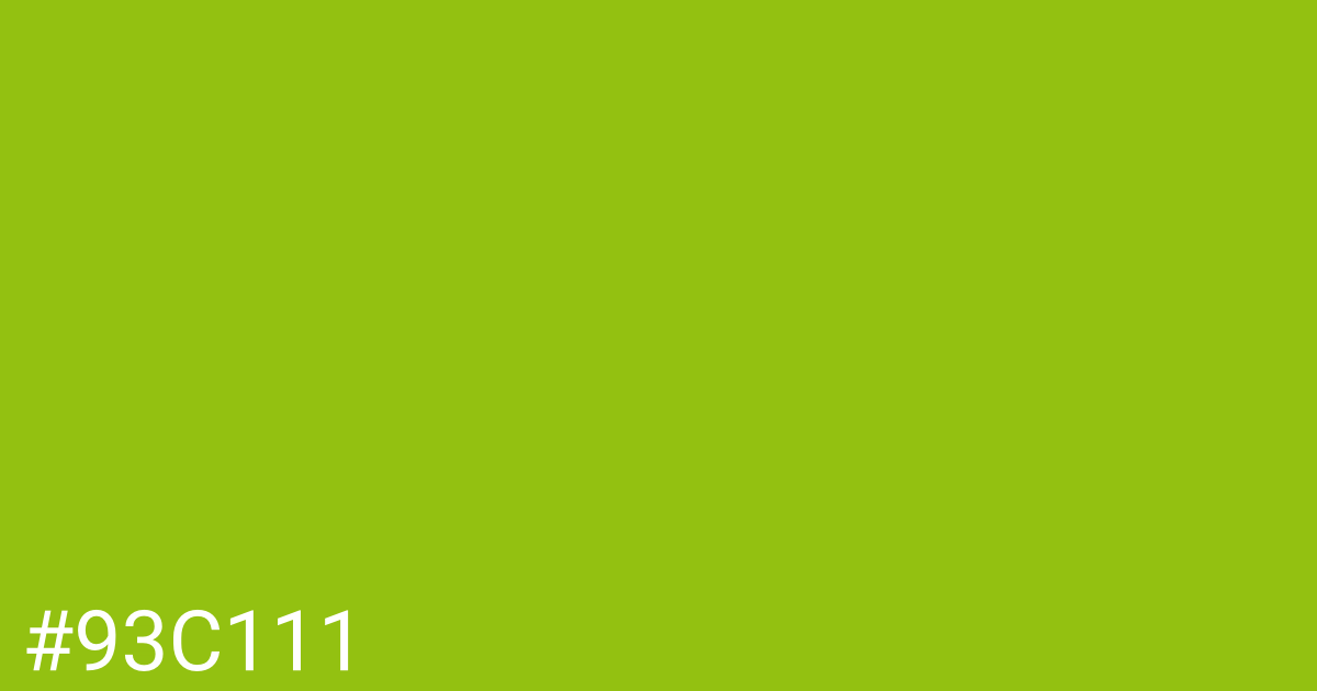 Hex color #93c111 graphic