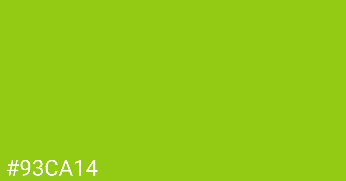 Hex color #93ca14 graphic