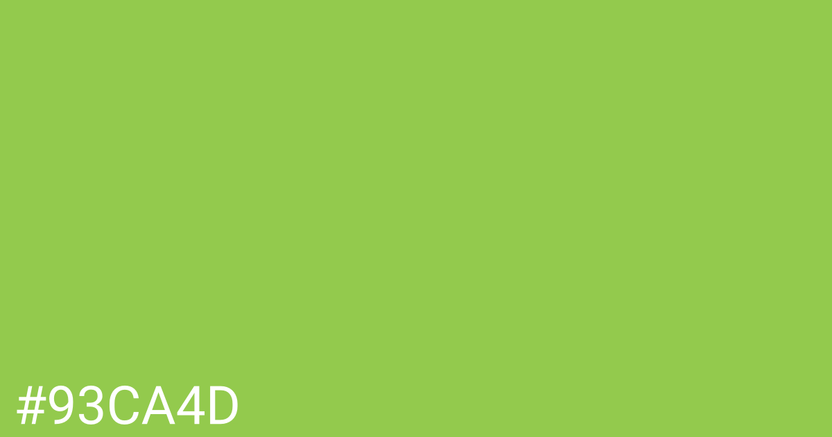 Hex color #93ca4d graphic