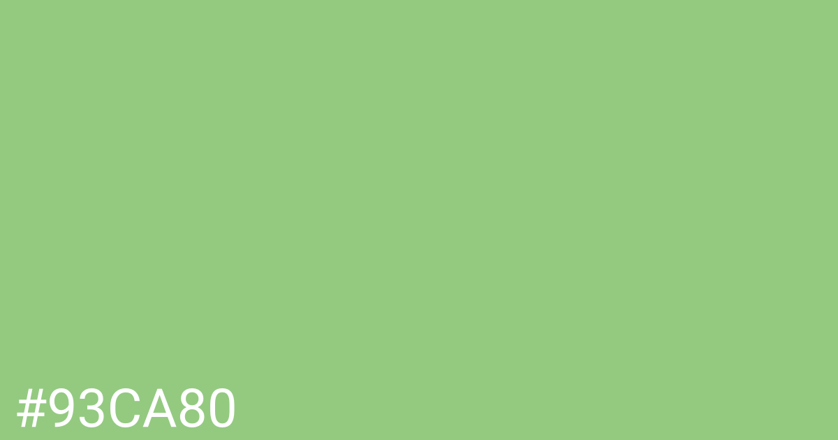 Hex color #93ca80 graphic