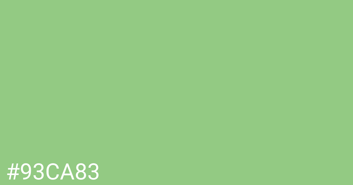 Hex color #93ca83 graphic