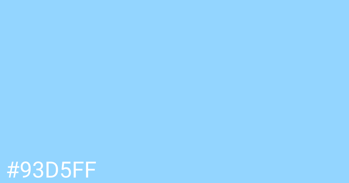 Hex color #93d5ff graphic