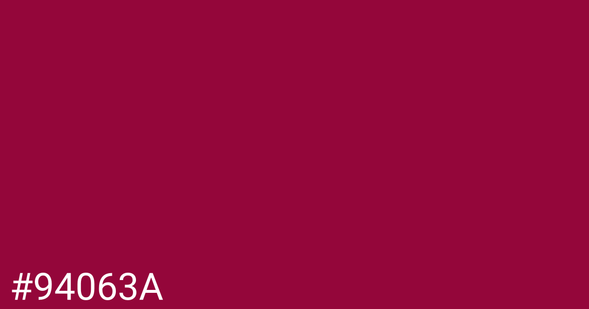 Hex color #94063a graphic