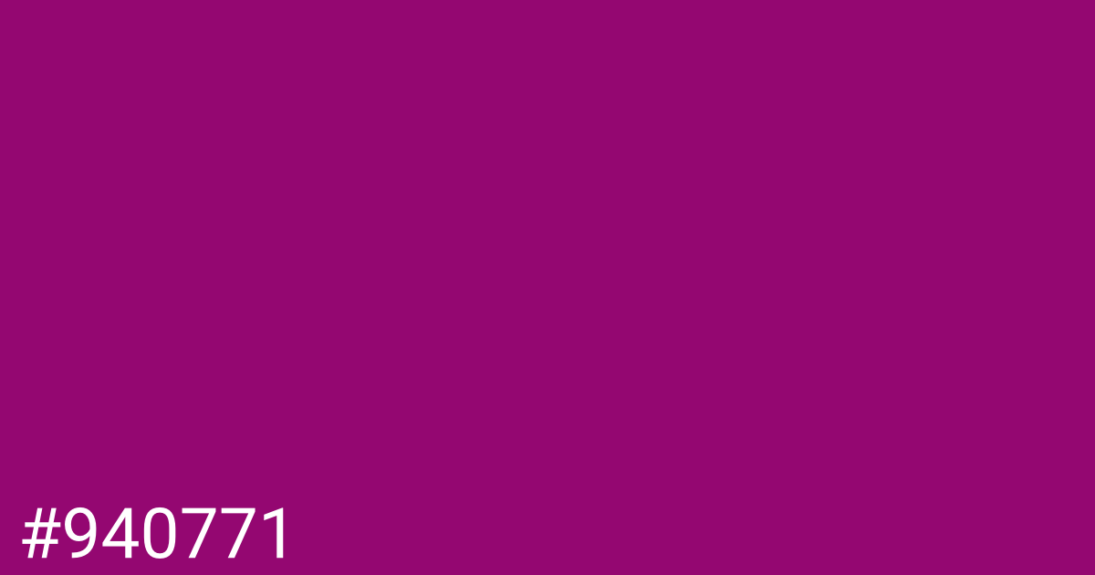 Hex color #940771 graphic