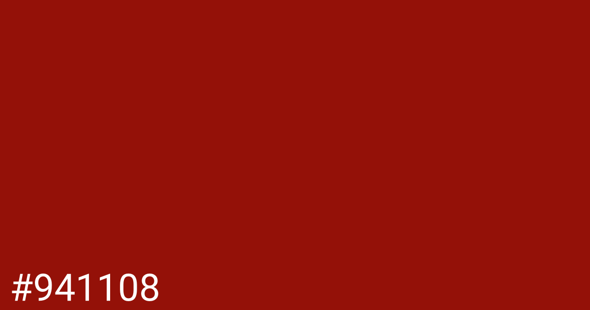 Hex color #941108 graphic
