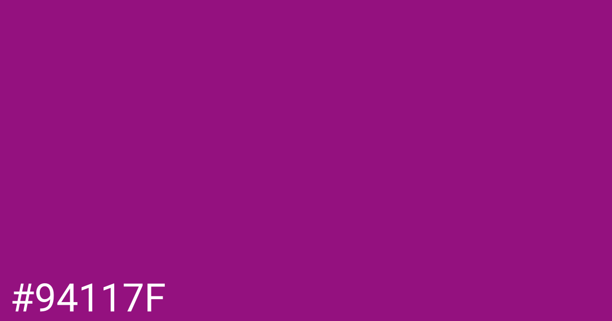 Hex color #94117f graphic