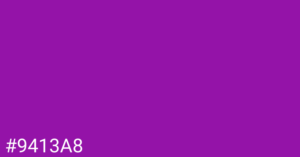 Hex color #9413a8 graphic