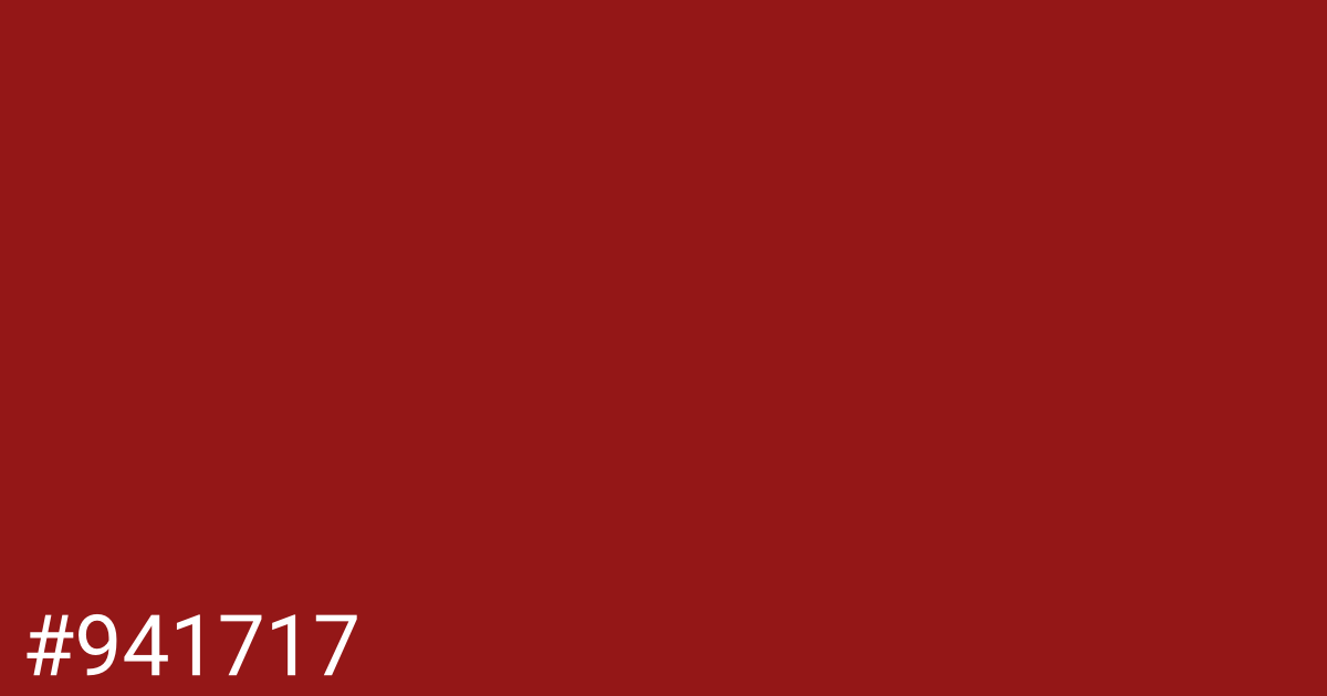 Hex color #941717 graphic