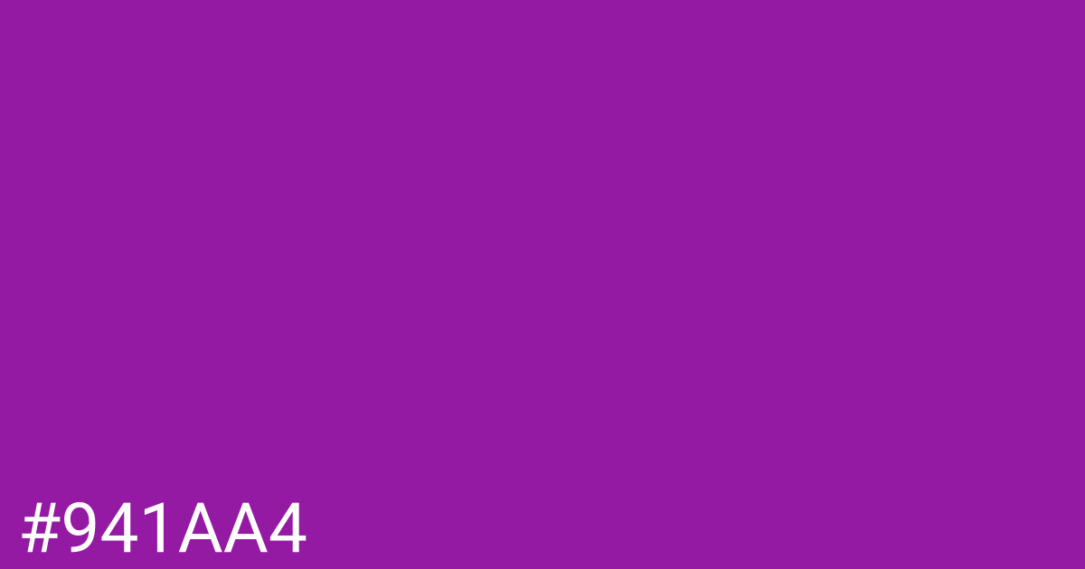 Hex color #941aa4 graphic