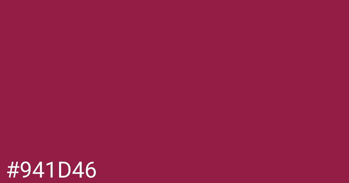 Hex color #941d46 graphic