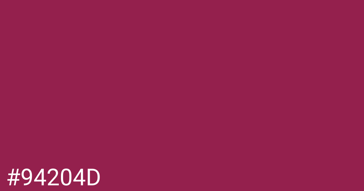 Hex color #94204d graphic