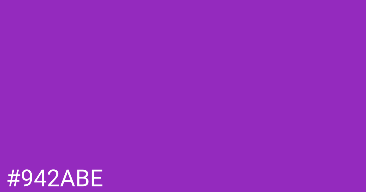 Hex color #942abe graphic