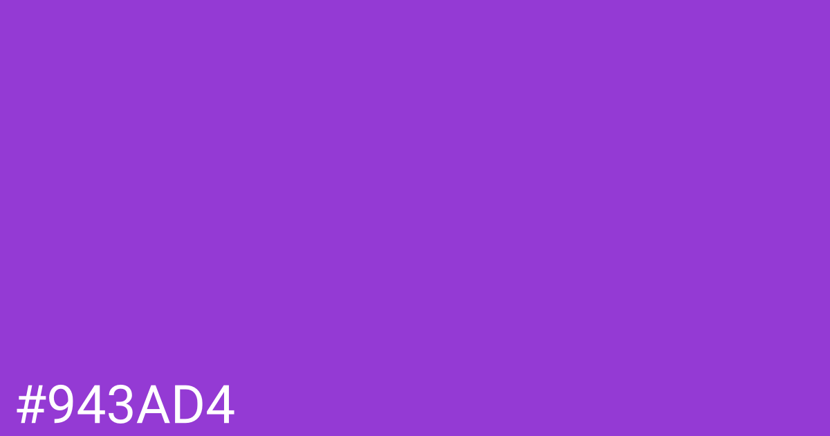 Hex color #943ad4 graphic