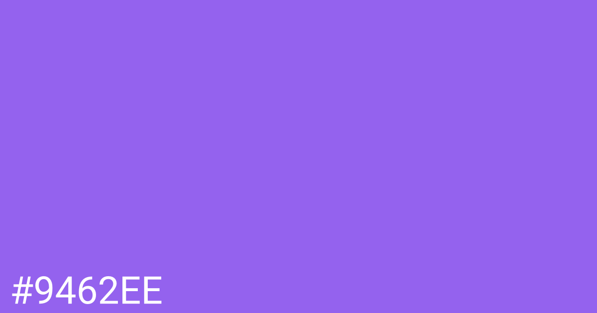 Hex color #9462ee graphic