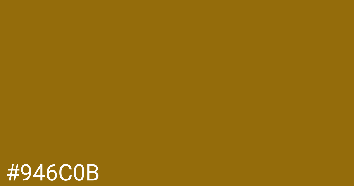 Hex color #946c0b graphic