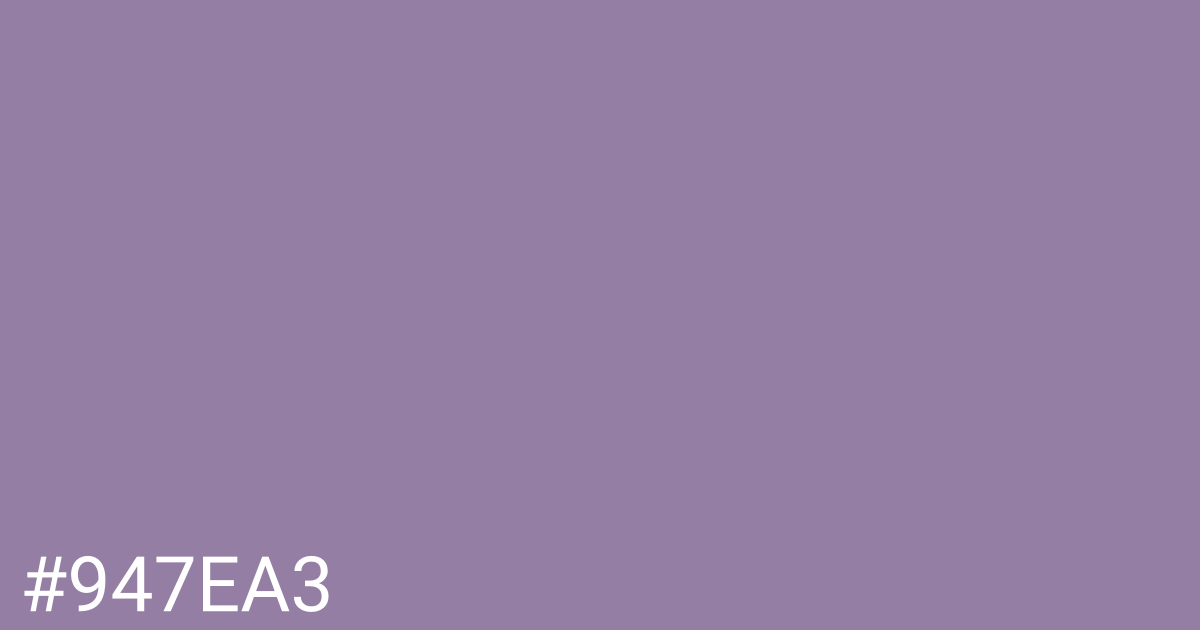 Hex color #947ea3 graphic