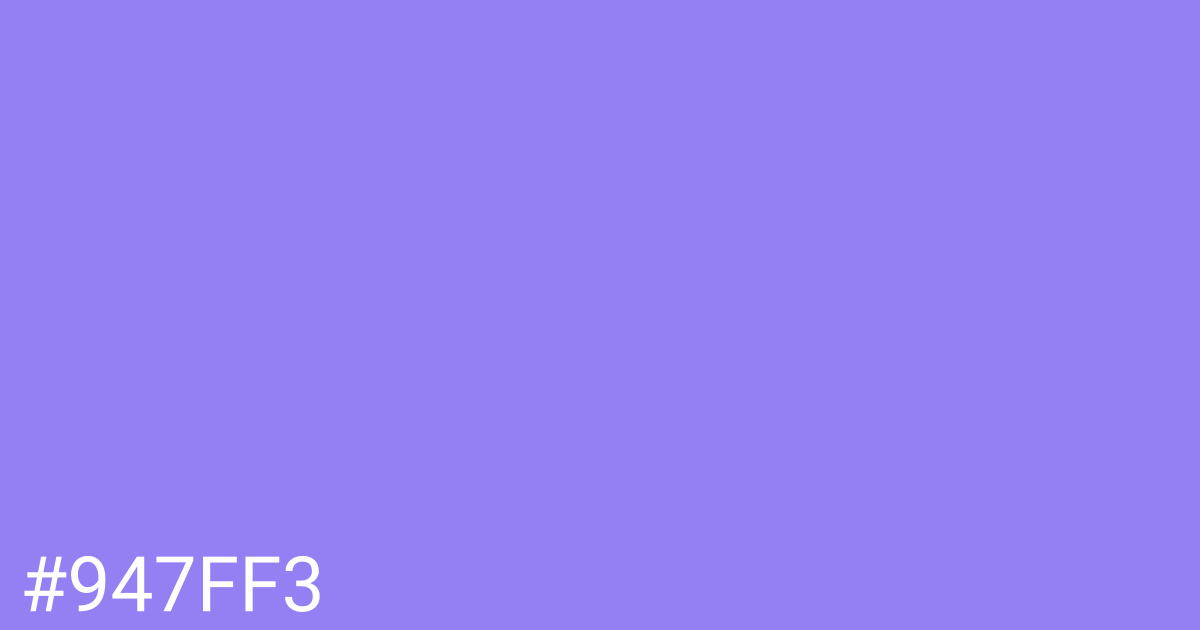 Hex color #947ff3 graphic