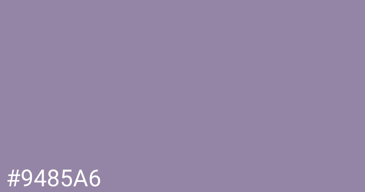 Hex color #9485a6 graphic