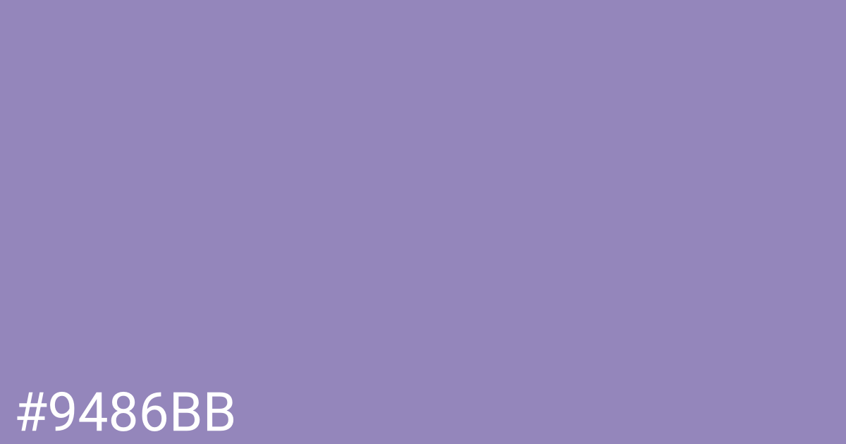 Hex color #9486bb graphic