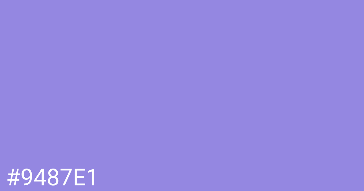 Hex color #9487e1 graphic