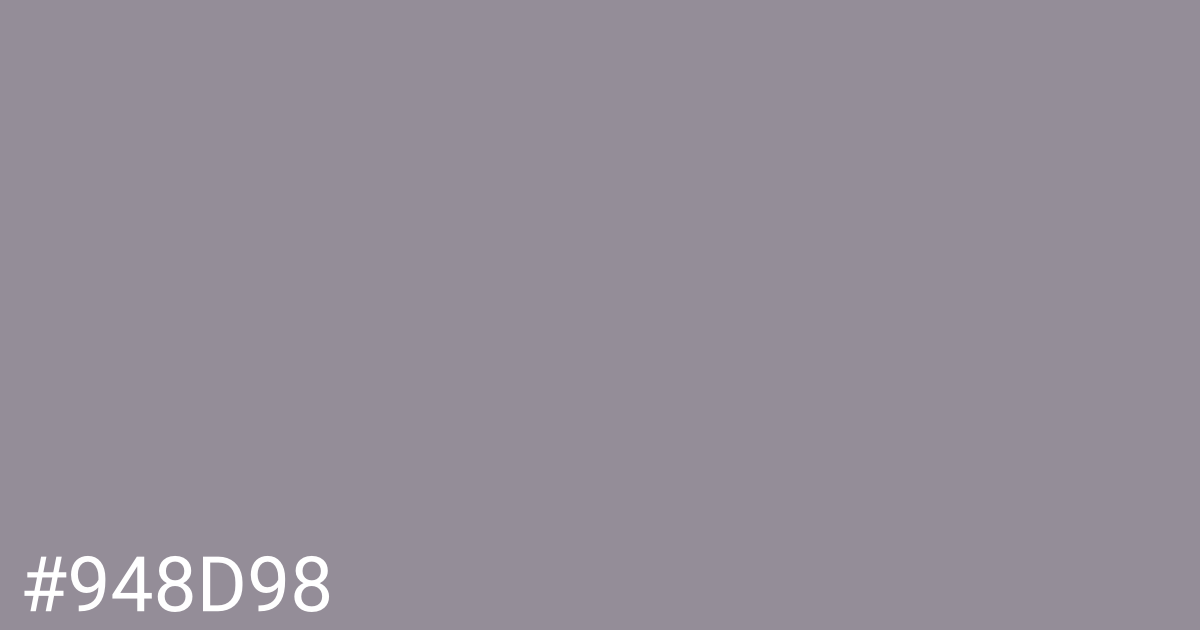 Hex color #948d98 graphic