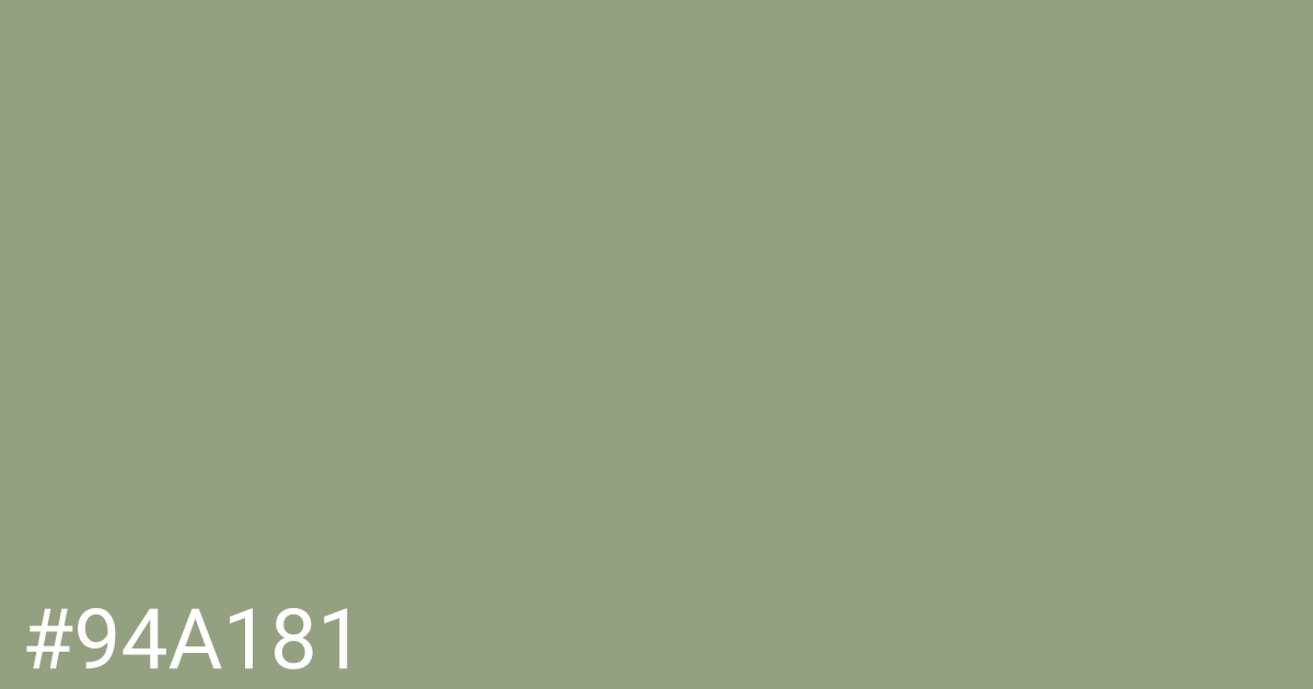 Hex color #94a181 graphic