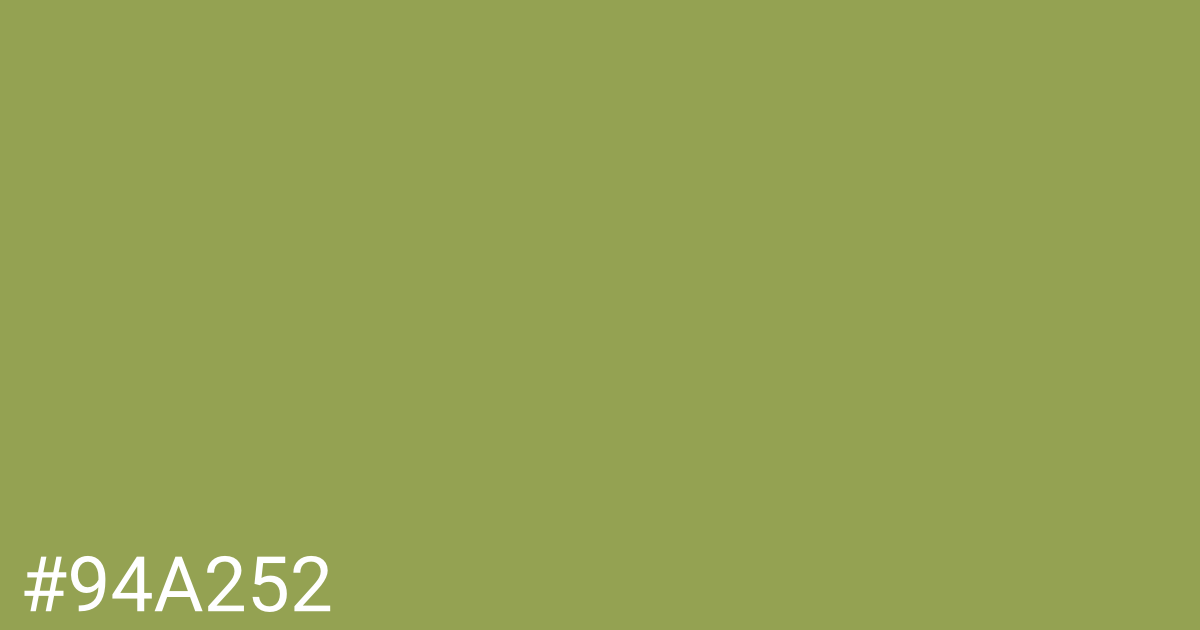 Hex color #94a252 graphic