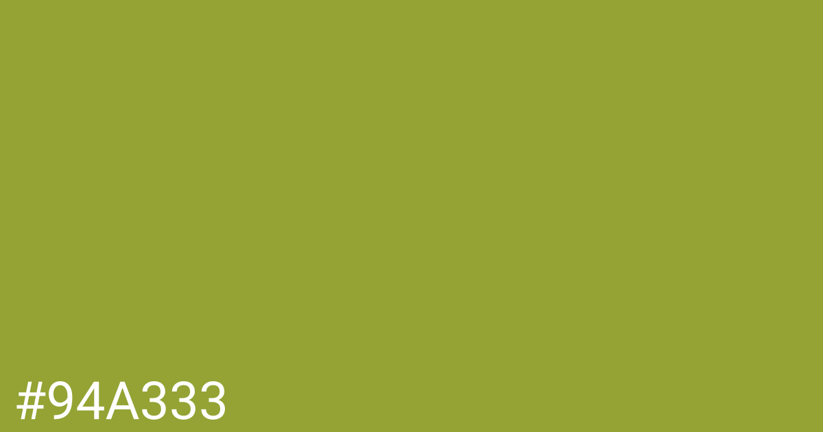 Hex color #94a333 graphic