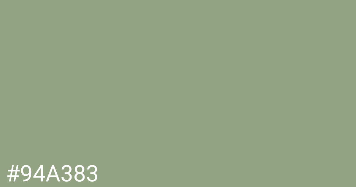 Hex color #94a383 graphic